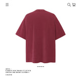 American vintage street T-shirt pure cotton retro men's and women's summer loose half sleeves