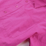 Women Dress Spring Short-Sleeved Shirt Dress Hollow Slim Pencil Dress