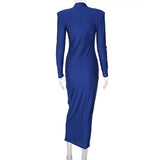 Women Dresses Summer round Neck, Slim-Fit, Long-Sleeved Dress