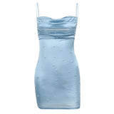 Women Dresses Elegant Sexy Sling Backless Sleeveless Skirt
