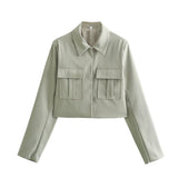 Women Pants Spring Short Jacket Casual Trousers Suit