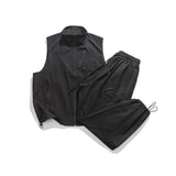 Unisex Hoodie Autumn Multi-Pocket Zipper Vest