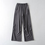 Women Sweatpants Straight Loose Tappered Casual Sweatpants Wide Leg Pants