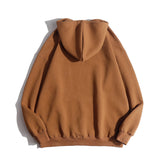 Unisex Winter Cotton Coat Winter Letters Embroidered Hoodie Vintage Loose Pullover Top