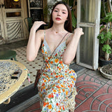 Women Dresses Summer Sexy Backless Lace Sling Dress