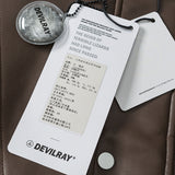 Unisex Winter Cotton Coat Winter Stand-up Collar down Jacket Retro Loose PU Leather down Jacket