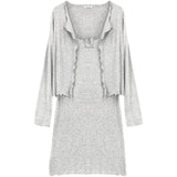 Women Dresses Hip Skirt Open Collar Vest Sling Dress Suit