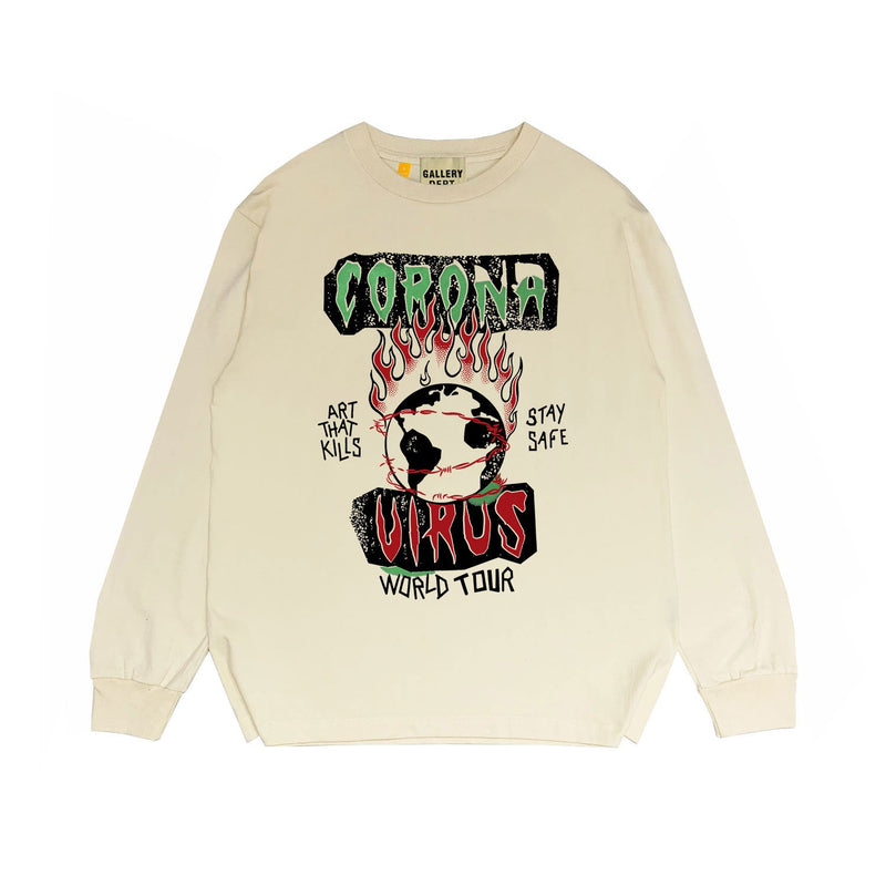 Gallery Dept Long Sleeved Shirt Fashion Brand Long Sleeve Long-Sleeved T-shirt Blouse