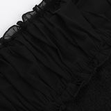 Women Tops Summer Sexy Slim Fit Spaghetti Straps Knitted Top (Csm202404)