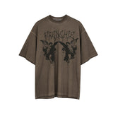 Women T-shirt Vintage Top Loose Y2kt T-shirt Women's Short Sleeve