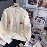 Women Knitwear Spring Sweater Coat Loose Knitted Cardigan