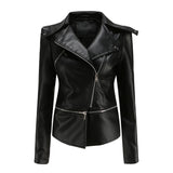 Red Leather Jacket Detachable Spring and Autumn Coat Women's Casual Jacket