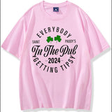Everybody in The Pub Getting Tipsy T-Shirt Funny St Patrick
