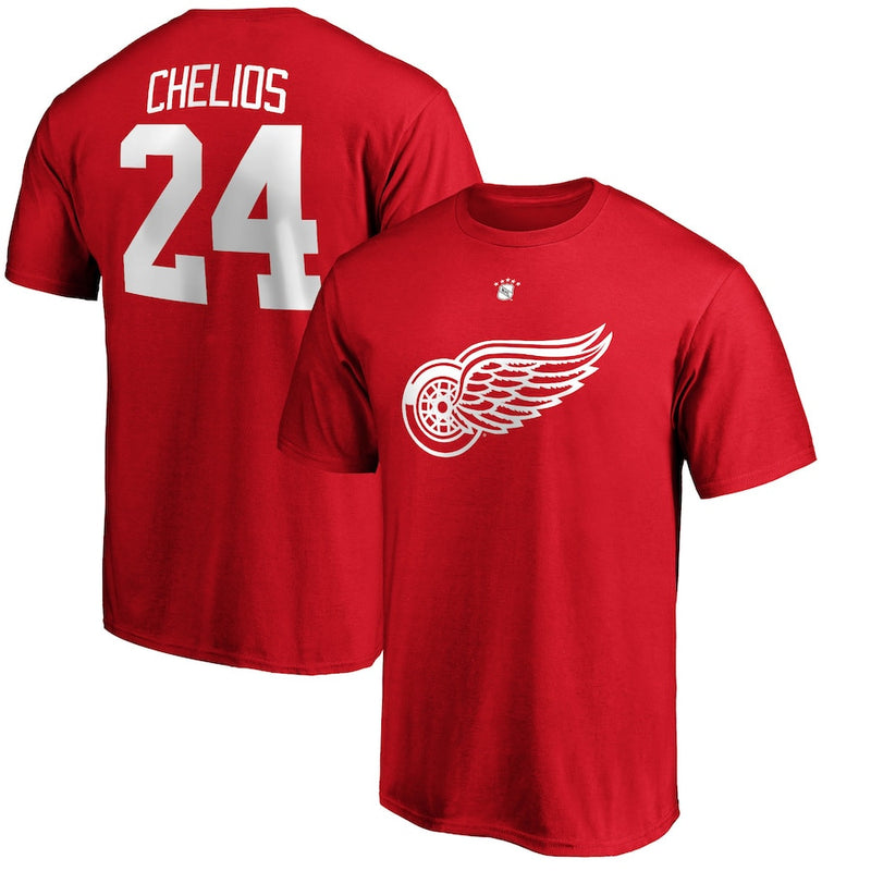 NHL T-Shirts NHL Red Wings Ice Hockey Suit T-Shirt American Sports Loose