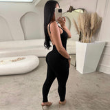 Women Jumpsuit Summer Sexy Backless Slim Fit Suspender Jumpsuit
