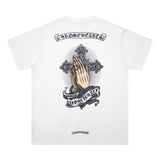 CHH Chrome Heart T Shirts T-Shirt Loose Cross Print