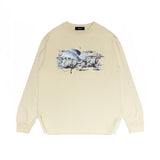 Amiri Long Sleeve Shirt Fashion Brand Long Sleeve Long-Sleeved T-shirt Blouse