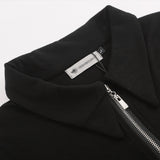 Women Jacket Metal Buckle Long Sleeve Thin Slim Fit Zipper Cardigan Outerwear