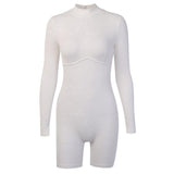 Women Jumpsuit Autumn Knitted Slim Fit Hip Raise Sports Yoga Jumpsuit