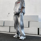 Women Sweatpants Loose Straight Sweatpants Vintage Sports Trousers Men
