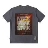 Men T Shirt Vintage Ethnic Print Short Sleeve T-shirt
