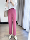Women Sweatpants Spring Loose Split Suit Pants