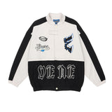 Women Jacket Removable Jacket Embroidered Stand Collar Outdoor Jacket Coat