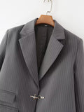 Women Suits Autumn Striped Suit Coat Suit Top