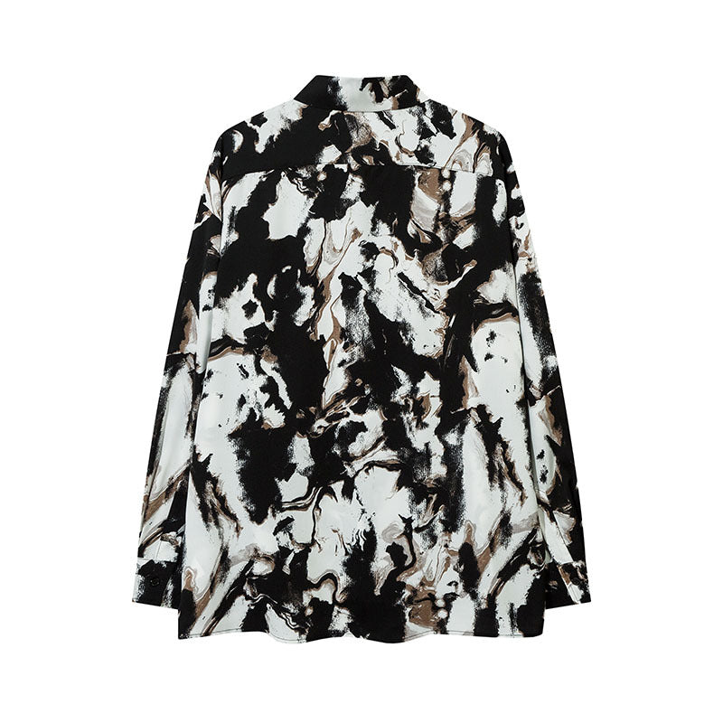 Unisex Vintage Shirt Autumn/Winter Thin Long Sleeve Shirt