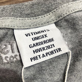 Vetements Sweater Autumn Reflective Letters Loose Long Sleeve Sweatershirt