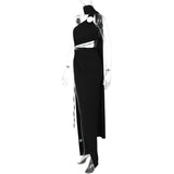 Women Dresses Autumn Sexy Backless Hollow-out Tube Top Split Dress