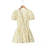 Women Dresses Summer V-neck Dress Sexy Skirt (Xds0414)