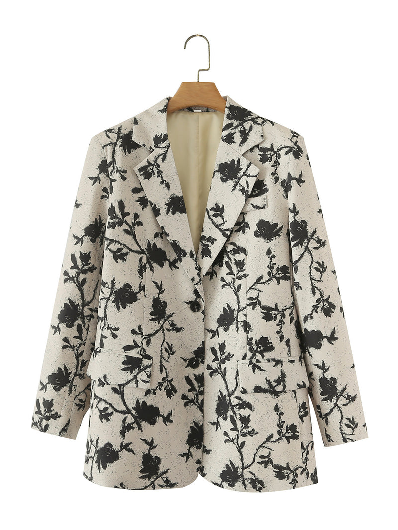 Women Suits Autumn Retro Small Suit Jacket