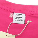 Vetements T Shirts VTM Rainbow Letter Rhinestone Loose Short Sleeve T-shirt