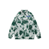 Unisex Jacket Autumn Floral Embroidered Jacket Lapel Overalls