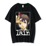 2024Anime Print Serial Experiments Lain  Cotton T-Shirt