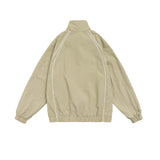 Unisex Jacket Autumn Embroidery Stand Collar Jacket Women's Clothing