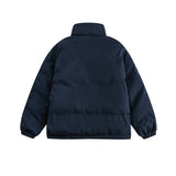 Unisex Winter Cotton Coat Vintage Double-Sided Wear Loose and Warm Pocket Cashmere Cotton-Padded Coat