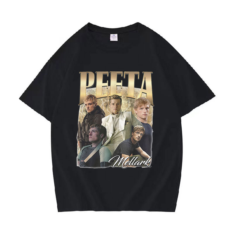 Classic Peeta Mellark Josh Hutcherson Graphic T-Shirt Men's