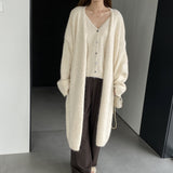 Women Knitted Two-Piece Set Knitted Two-Piece Autumn and Winter Long Vest Coat Set A3388