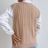 Women Knitted Sweater Vest