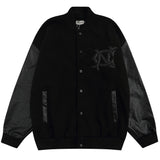 Men Jacket Coat Embroidered Baseball Uniform Jacket Men's Baggy Coat