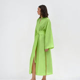 Women Dress Autumn and Winter Leisure Pink Loose Long Dress