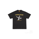 Men T-shirts 24SS trendy brand HUMAN bird pattern round neck short sleeve T-shirt logo