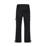 Men Sweatpants Sports Casual Pants Thin Quick-Drying Straight-Leg Trousers Baggy Pants Feet Drawstring Jogger Pants