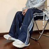 Men Jeans Men's Autumn Loose Spring and Autumn Oversize Straight-Leg Pants
