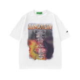 Men T Shirt Black Style Printed Short Sleeve T-shirt Baby Boy and Girl Summer Loose T-shirt