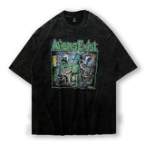 Men T Shirt Hip Hop Cartoon Printed Short Sleeve T-shirt