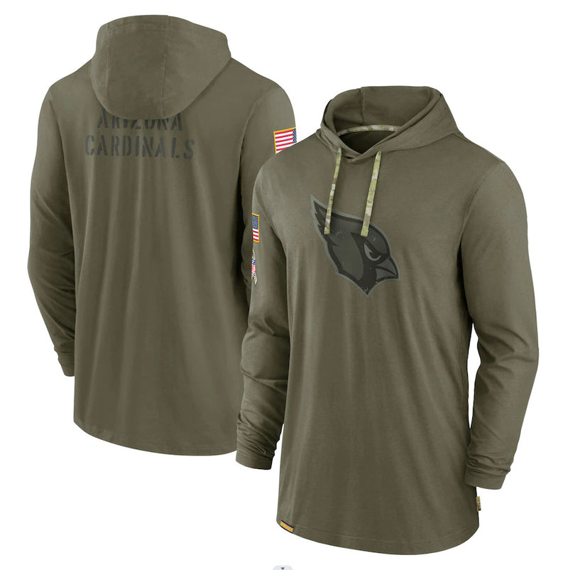 NFL T-Shirts Hooded Printed Long Sleeve T-Shirts Men's T-Shirts NFL Football