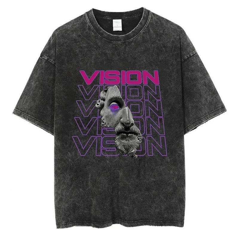 2024Summer Streetwear Print T-shirt Gothic Y2k T-shirts